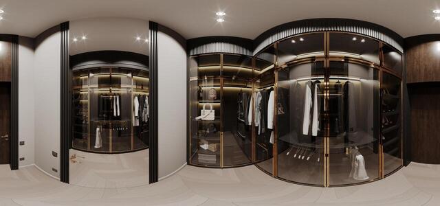 Dressing room in master bedroom