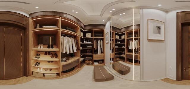 open wardrobe