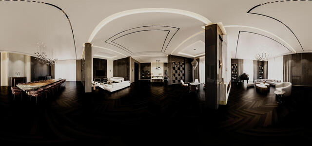 Main hall option with parquet Mardakan project