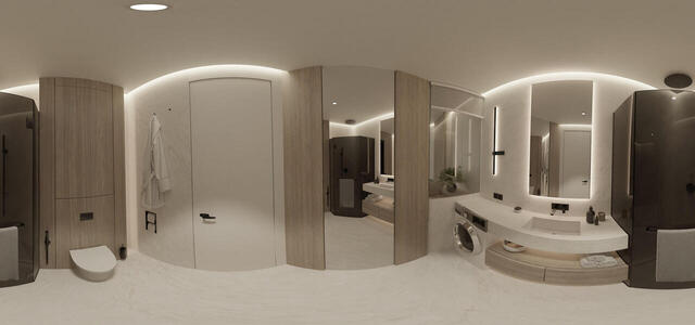 TYPE C: STUDIO APARTMENTS BATHROOM