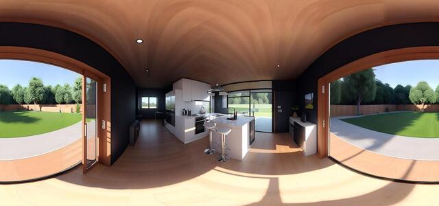 Interior of a summer kitchen in a country villa