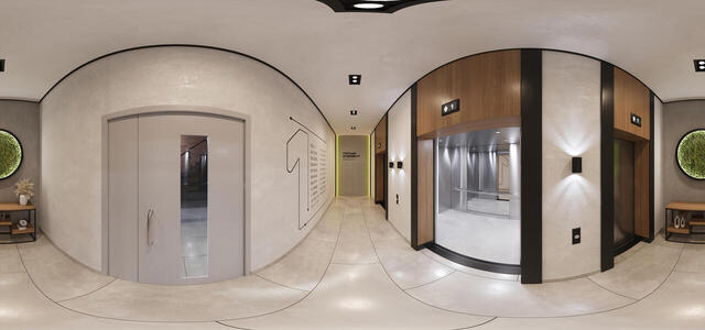 Western beam Elevator hall