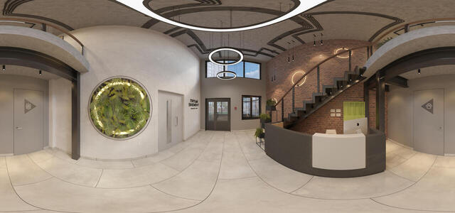 Western beam Common hall of residential building 1