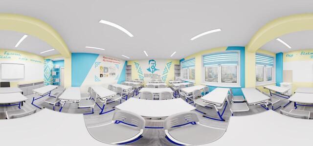 Kazakh language classroom