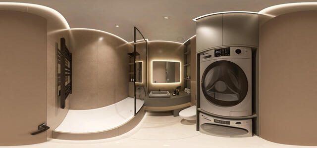 Guest bathroom panorama