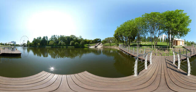 Pond near the circus in Kirov