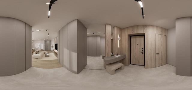 Panorama of the hallway