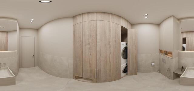 Panorama of the bathroom