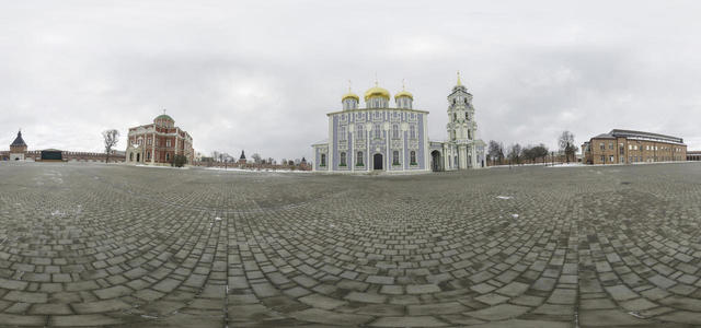 on the square behind the Assumption Cathedral