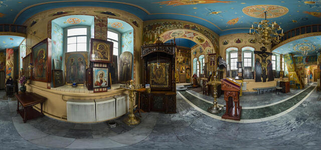 Verkhnechusovskie Gorodki. Women's monastery. Church of All Saints.