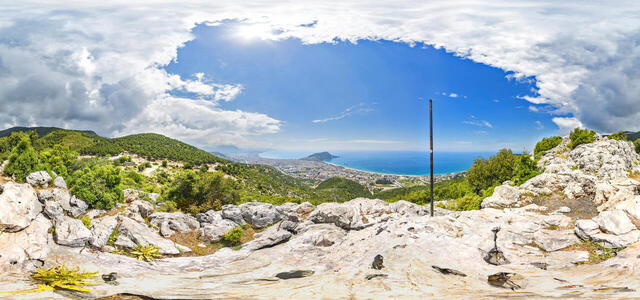Turkey. Alanya. View from an altitude of 400 meters.