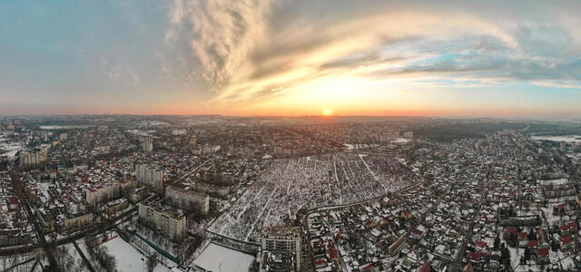 aerial-drone-panorama-view-chisinau-moldova-sunset