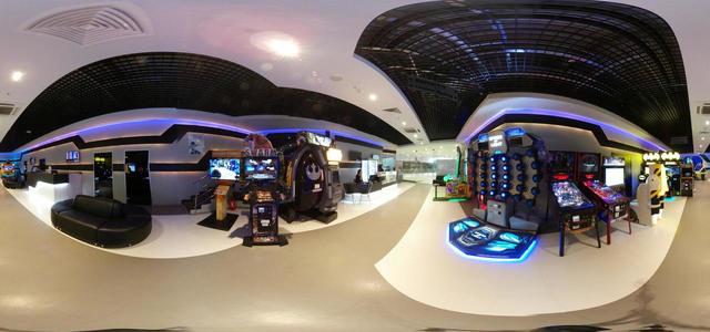 Hall of gaming machines