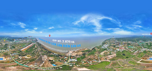 Toàn cảnh 360° Thị trấn Cần Giờ (450m)