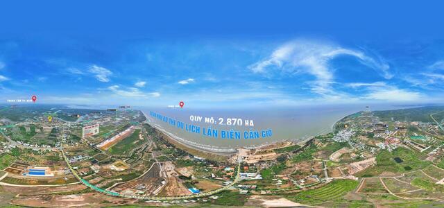 Toàn cảnh 360° thị trấn Cần Giờ 2025 (450m)