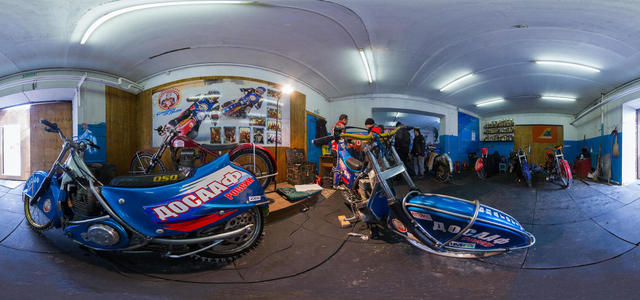 Motorcycle racing on ice