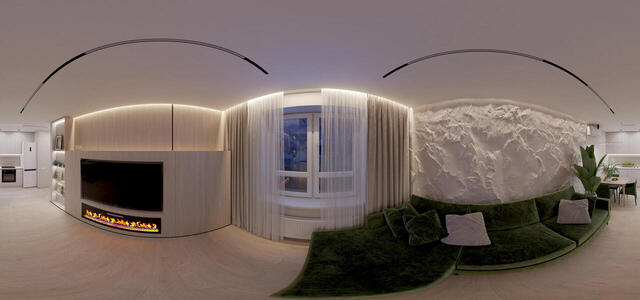 living room (evening)