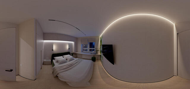 Bedroom 1 (evening)