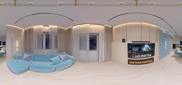 living room (evening)