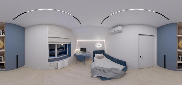 guest bedroom (evening)