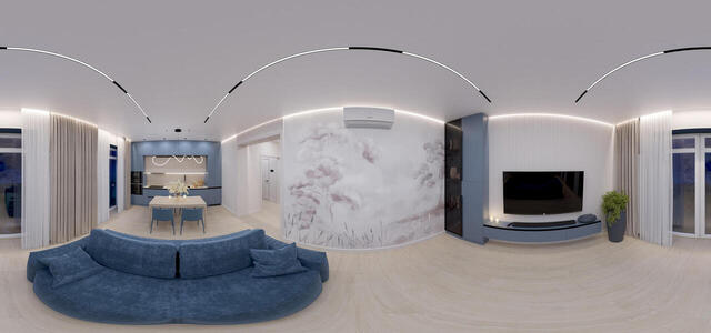 living room (evening)