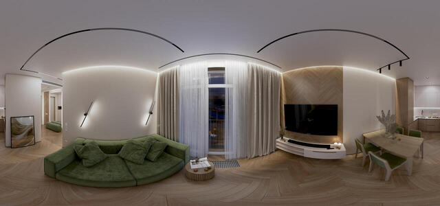 living room (evening)