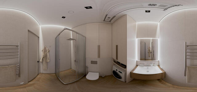 shower room (evening)