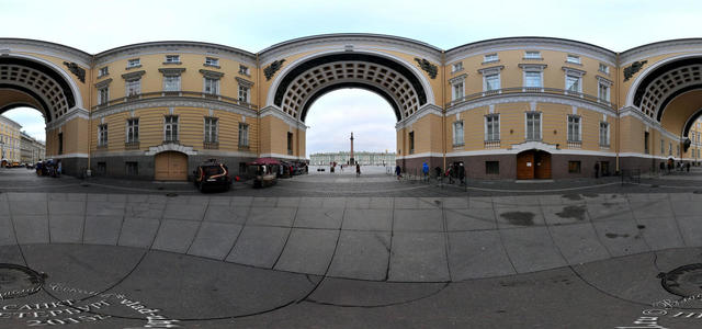 View of the Palace Square from the Arch of the General Staff