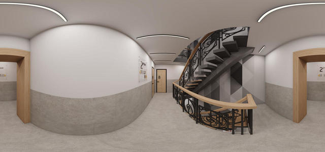 2nd floor by the stairs