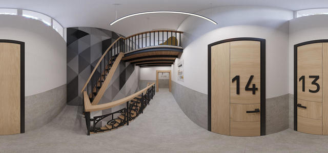 3rd floor by the stairs with a balcony