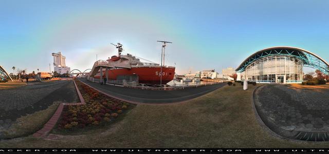 Aleta S2C 360 camera - ship mooring, Japan