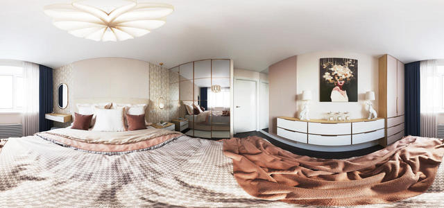 360 bedroom retro Interactive LightMix by pan