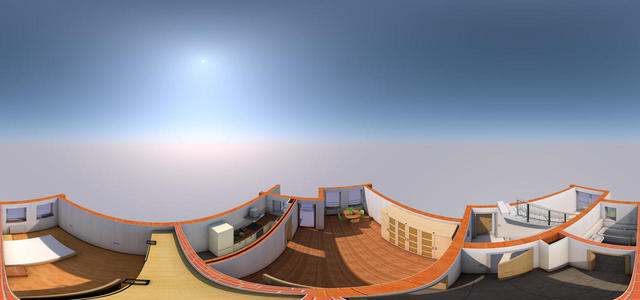 Overview from "next floor" level.