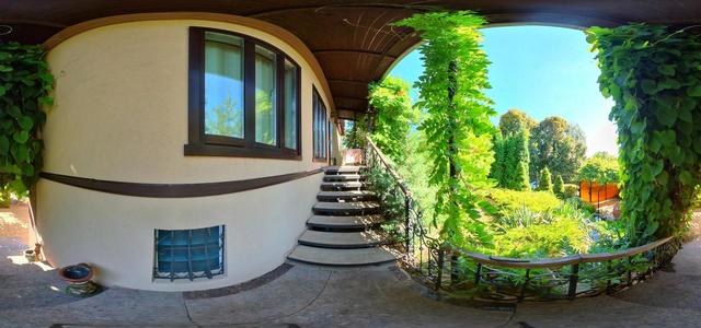 entrance to the house