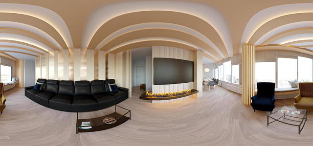 1v living room panorama