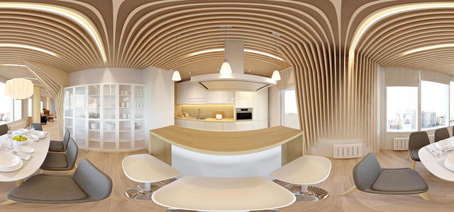 2c kitchen panorama