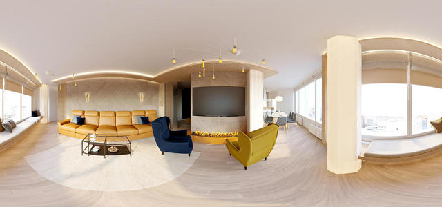 4c living room panorama