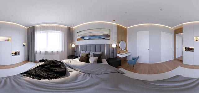 Bedroom panorama