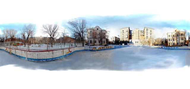 Yard c / t Komsomolets. Hockey.