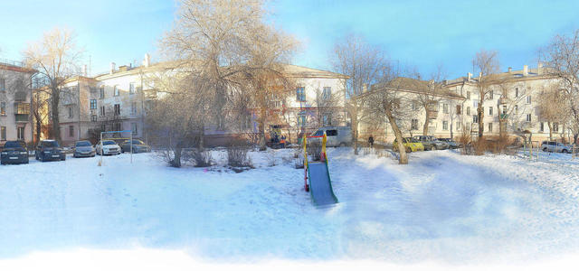 ul. Lomonosov, 15. The yard.