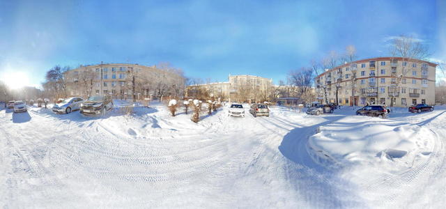 ул. Октябрьская, 10. Дворик за домом.