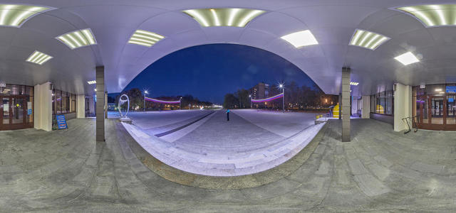 A town square | Moscow region | Night shot