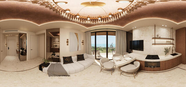 Kitchen-living room with profile